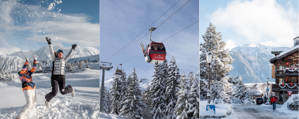Courchevel ski resort, France
