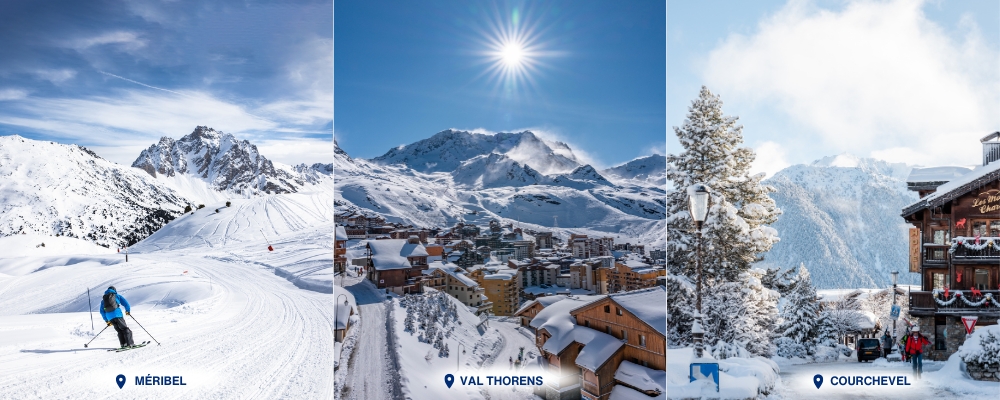 Les 3 Vall&eacute;es ski area, France: M&eacute;ribel, Val Thorens and Courchevel
