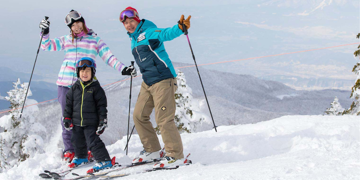 Family in Shiga Kogen